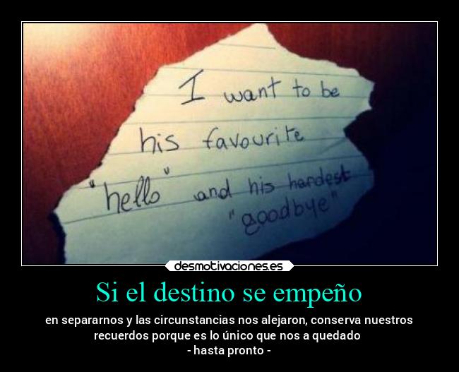 Si el destino se empeño - 