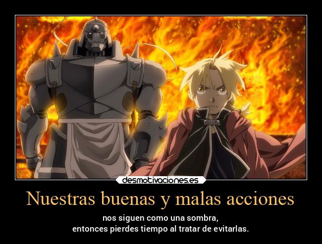 Nuestras buenas y malas acciones -