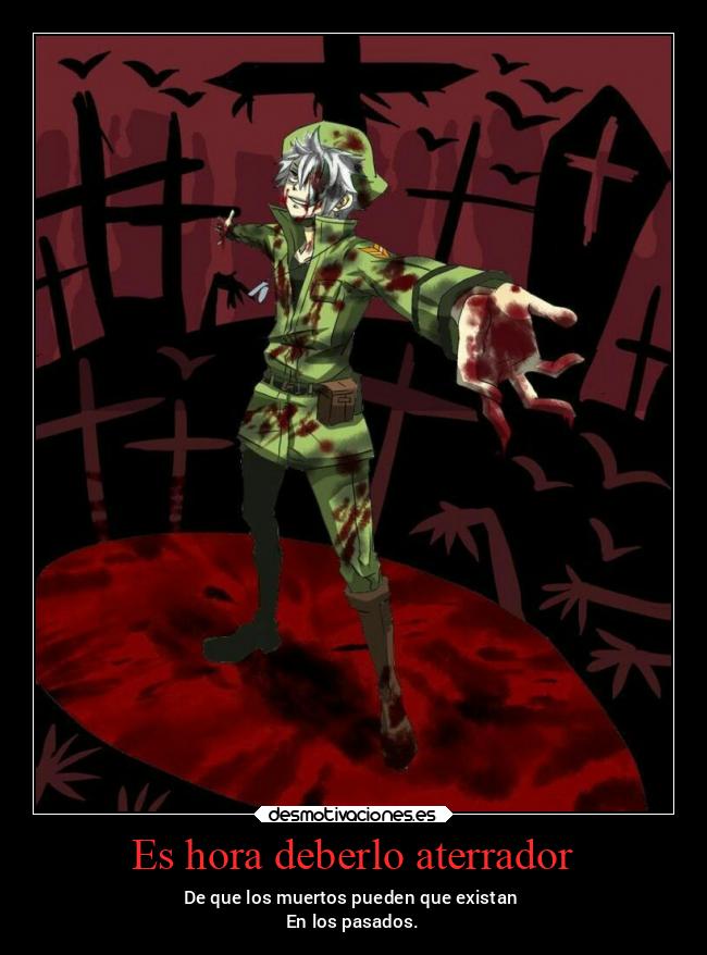 carteles miedo ausencia anime flippy muertosenelpasado miguelflippy2021 desmohalloween desmotivaciones