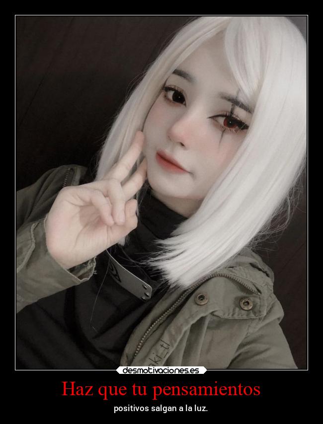 Haz que tu pensamientos - positivos salgan a la luz.