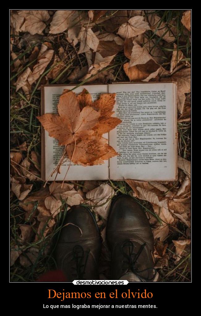 Dejamos en el olvido -