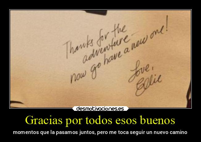 Gracias por todos esos buenos - 