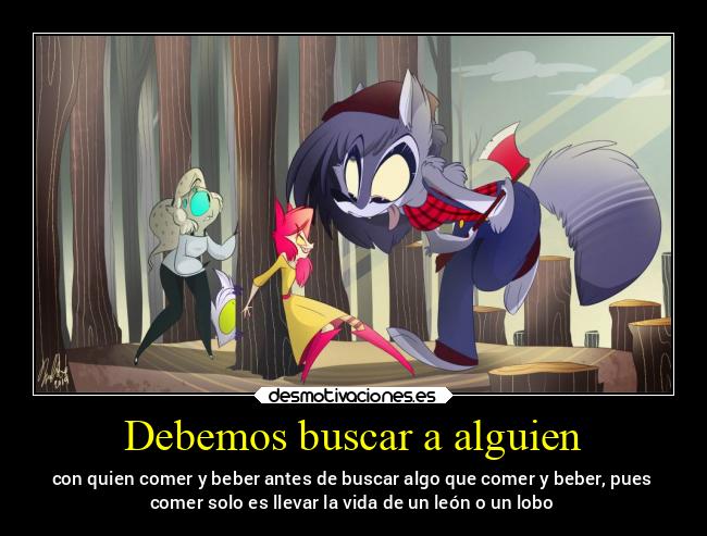 carteles caracter corazon ayuda alicea caperucita fiel desmotivaciones