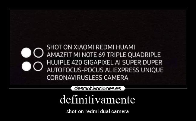 definitivamente - shot on redmi dual camera
