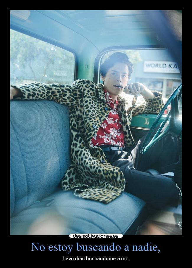 No estoy buscando a nadie, - 
