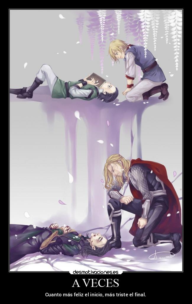 carteles destino dolor vida loki thor desmotivaciones