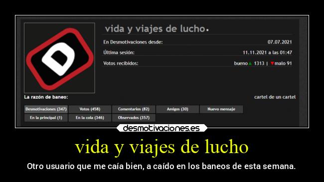 vida y viajes de lucho - 