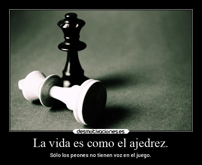 La vida es como el ajedrez. - 