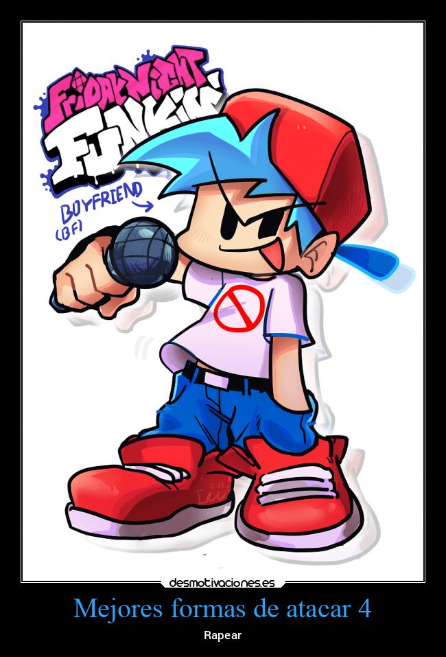 carteles videojuegos rapero ataque fridaynightfunkin desmotivaciones