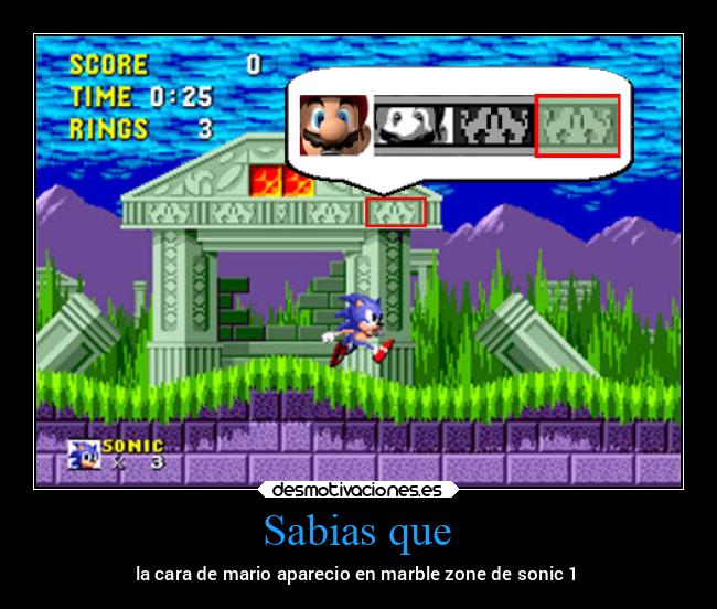 carteles videojuegos sabiasque observacion mario sanic desmotivaciones