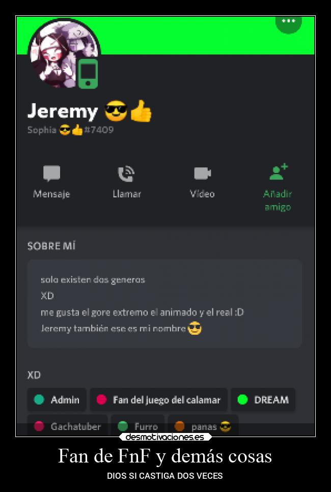 Fan de FnF y demás cosas - DIOS SI CASTIGA DOS VECES