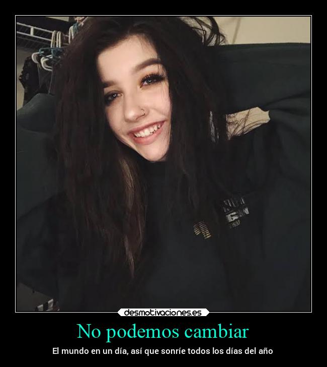 No podemos cambiar -