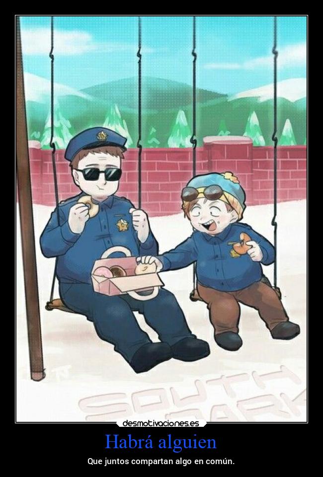 carteles amistad alegria policia cartman southpark nieve nieve2022 desmotivaciones