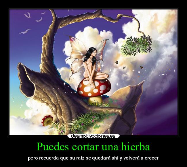 Puedes cortar una hierba - 