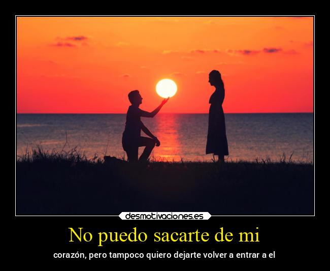 No puedo sacarte de mi - 