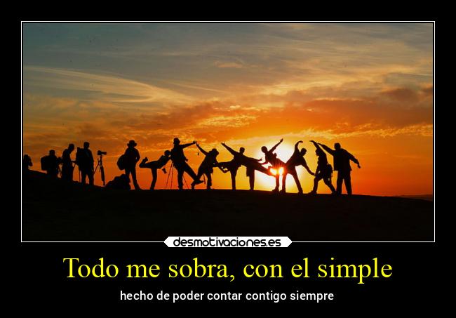 Todo me sobra, con el simple - 