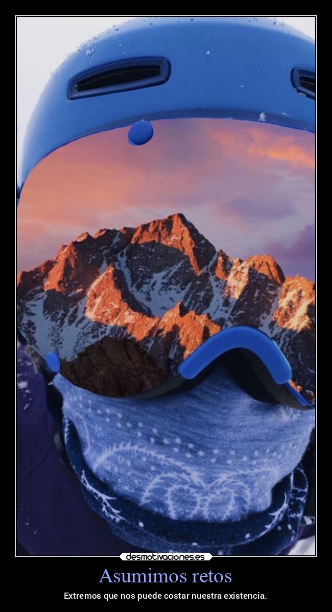 carteles deportes extremos costo existencia frio nieve nieve2022 desmotivaciones