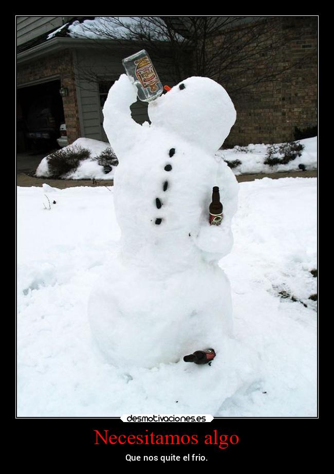 carteles deseos frio frialdad embriagar vino nieve nieve2022 desmotivaciones