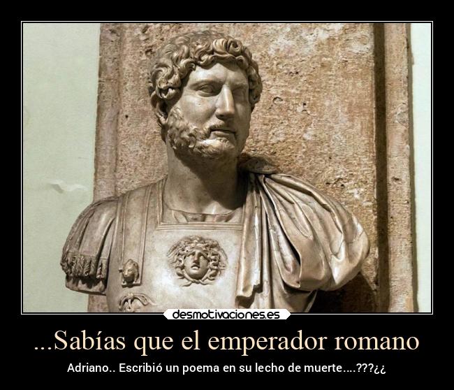 carteles tristeza historia muerte romano adriano frasesparaelrecuerdo poemas desmotivaciones