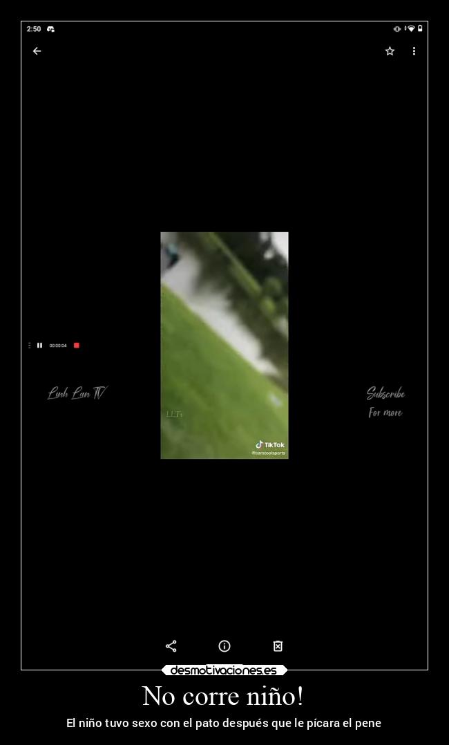 No corre niño! - El niño tuvo sexo con el pato después que le pícara el pene