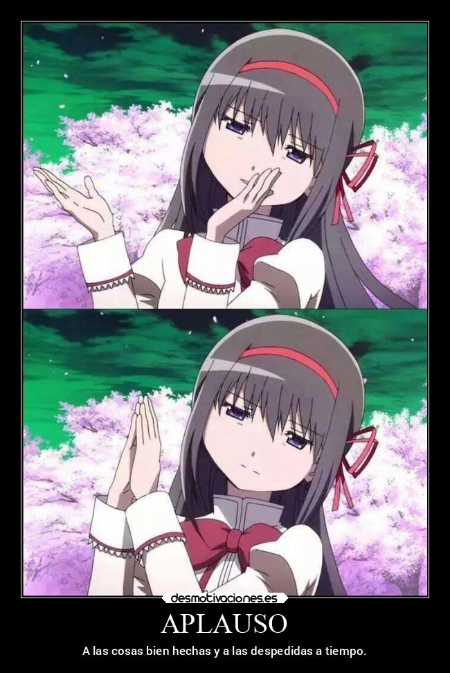 APLAUSO - A las cosas bien hechas y a las despedidas a tiempo.