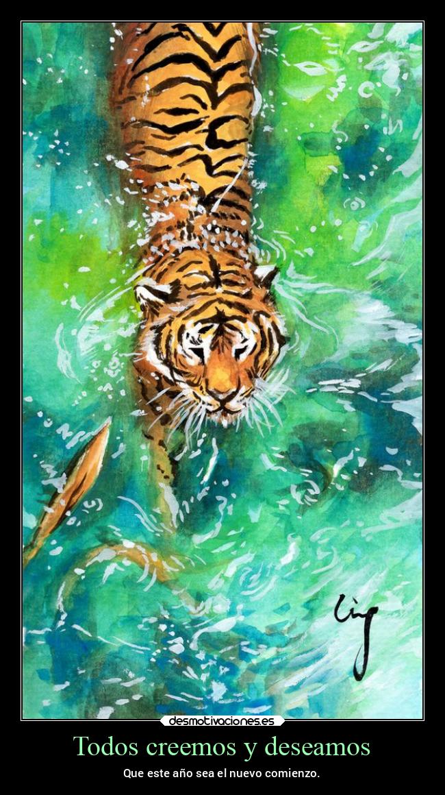 carteles deseos nuevo comienzo china tigre noticias2022 desmotivaciones