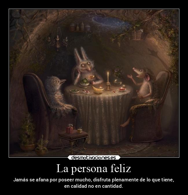 La persona feliz -