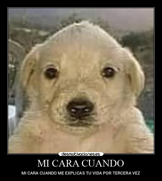 MI CARA CUANDO -