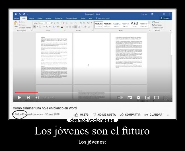 Los jóvenes son el futuro - Los jóvenes: