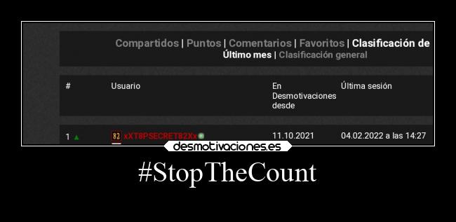 #StopTheCount - 