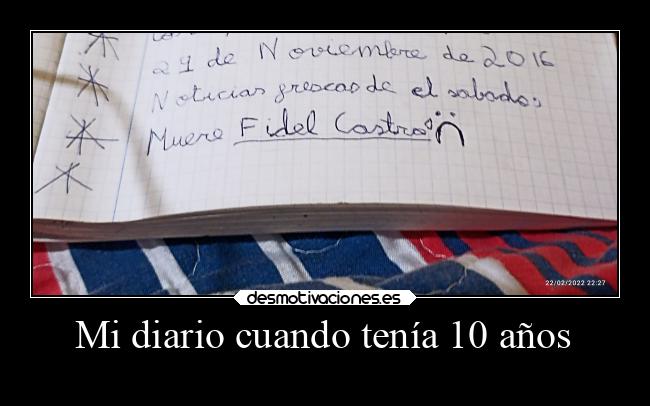 Mi diario cuando tenía 10 años - 