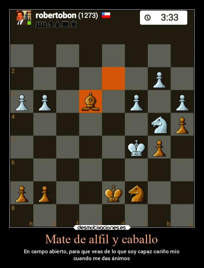 Mate de alfil y caballo -