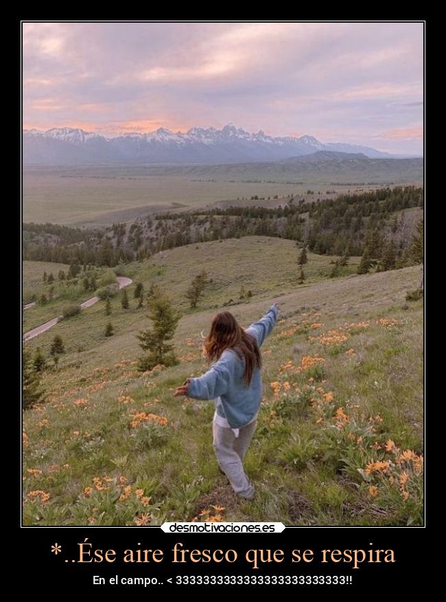 *..Ése aire fresco que se respira -