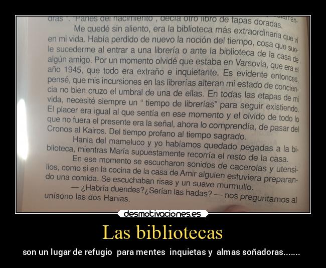 Las bibliotecas - 