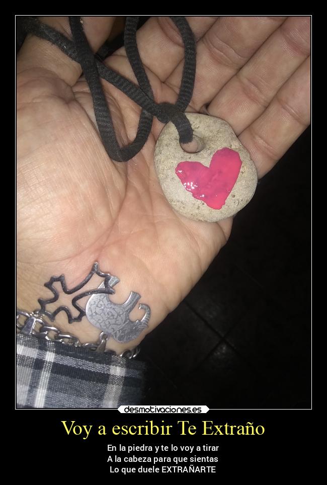 Voy a escribir Te Extraño - 