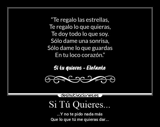 Si Tú Quieres... - 