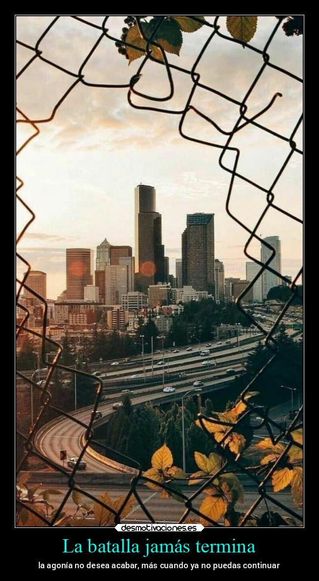 La batalla jamás termina - 