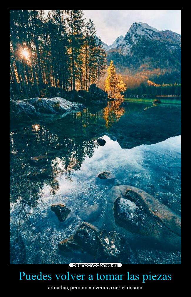 Puedes volver a tomar las piezas - 