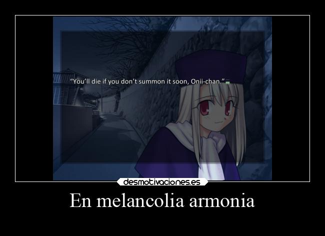 En melancolia armonia - 