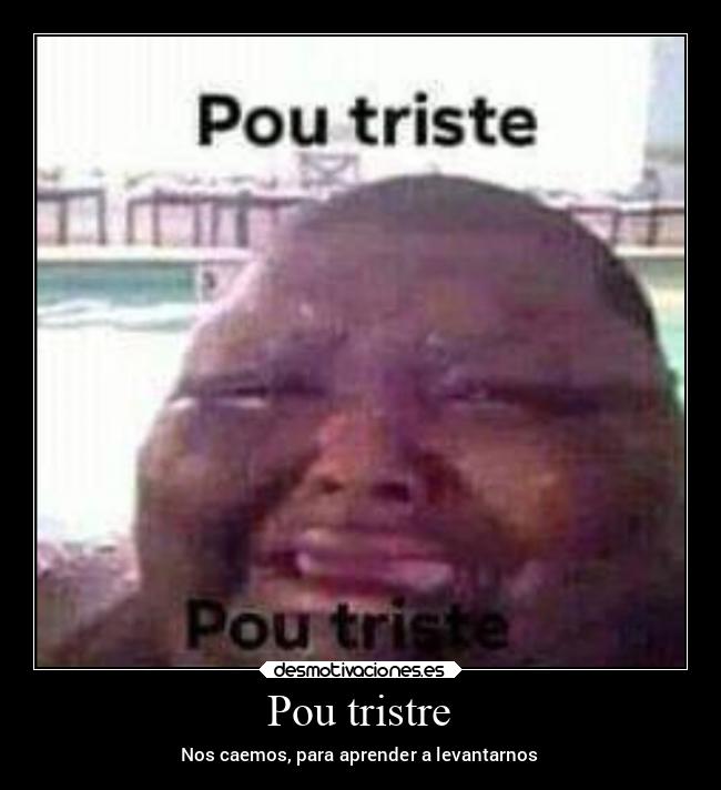 Pou tristre - Nos caemos, para aprender a levantarnos