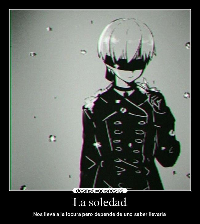 La soledad - Nos lleva a la locura pero depende de uno saber llevarla