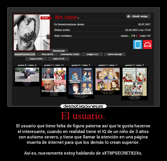 El usuario. - 