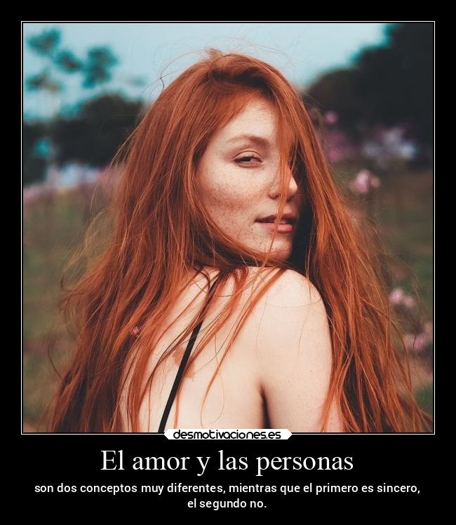 El amor y las personas - 