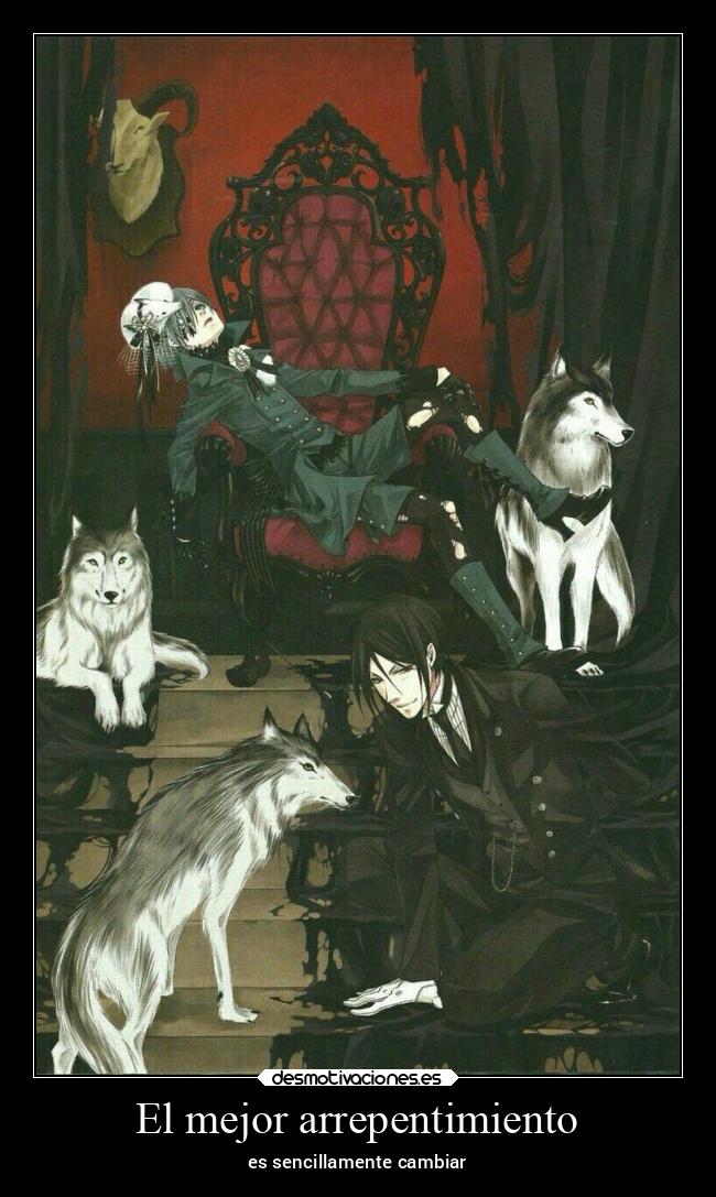 carteles arte anime phantomhive sebastian michaelis kuroshitsuji angelphantomhive dulcesitophantomhive desmotivaciones