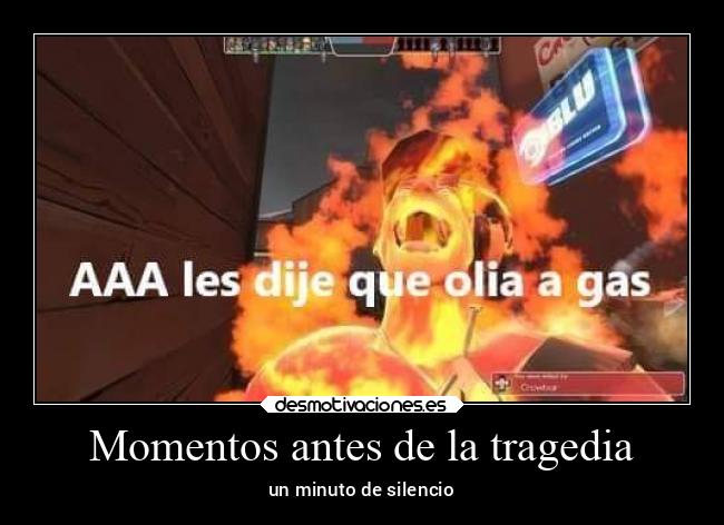 Momentos antes de la tragedia - un minuto de silencio