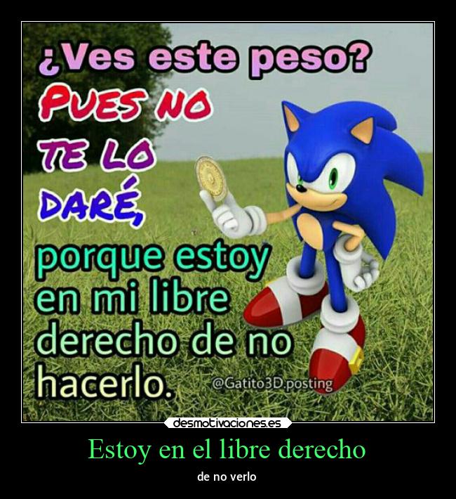 Estoy en el libre derecho - 