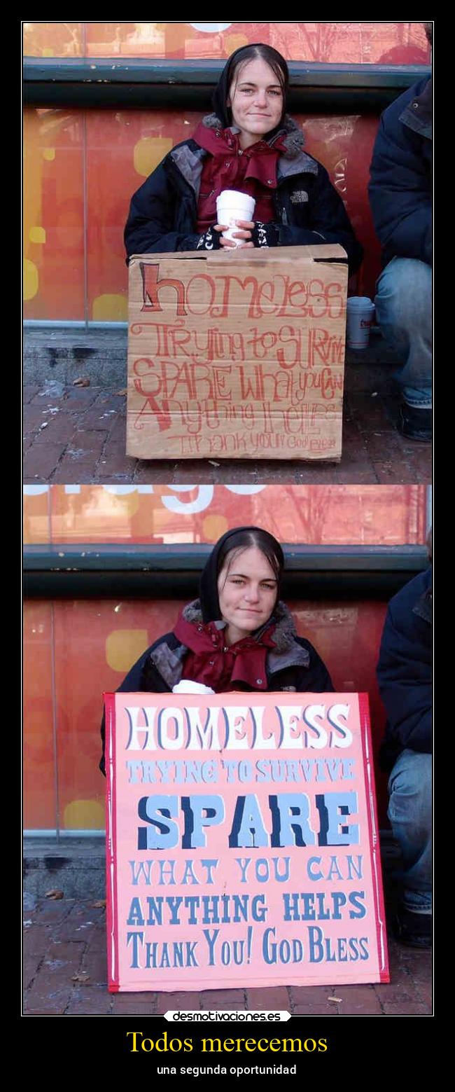 Todos merecemos - una segunda oportunidad