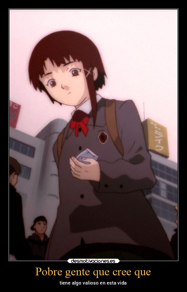 Pobre gente que cree que -