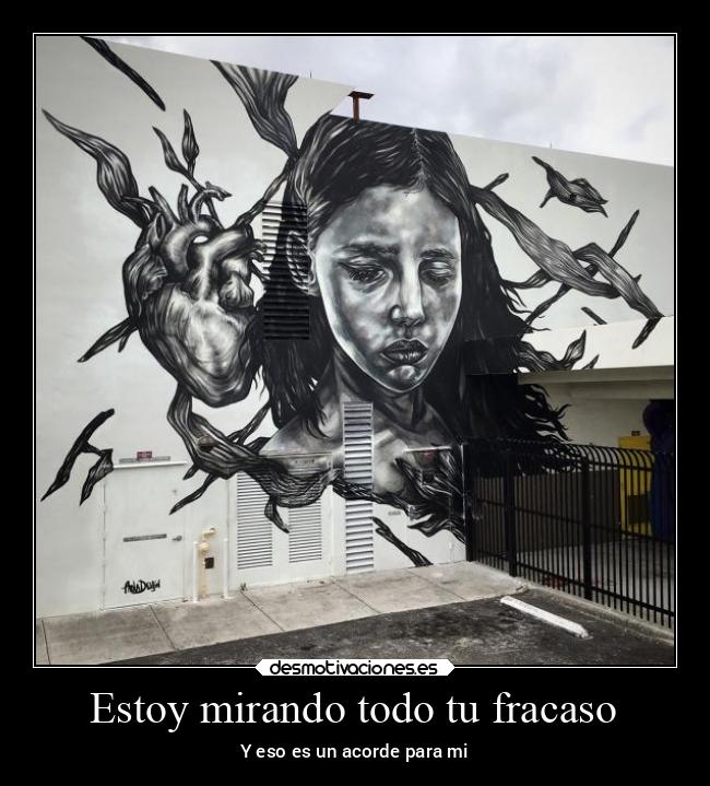 Estoy mirando todo tu fracaso -