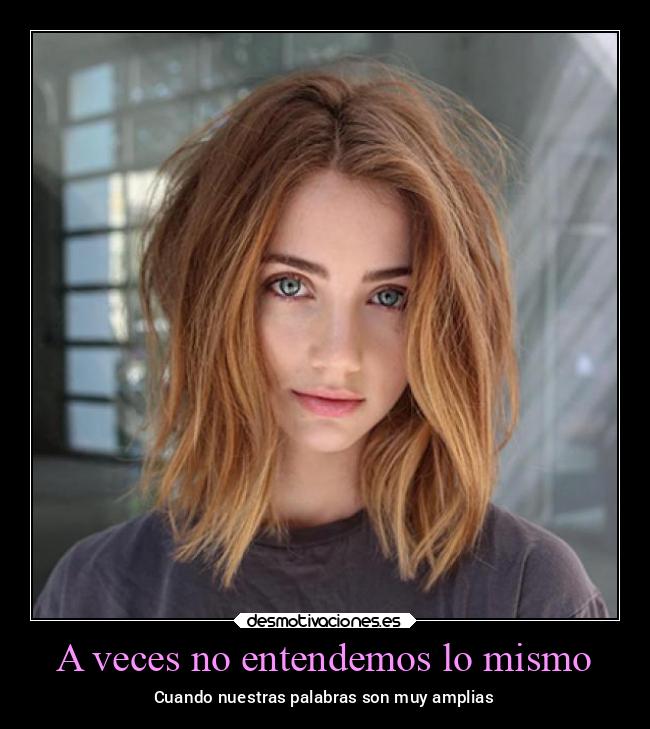 A veces no entendemos lo mismo - 